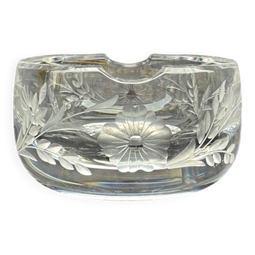 Cendrier en cristal gravé de Saint-Louis édition du 225ᵉ anniversaire, 1992