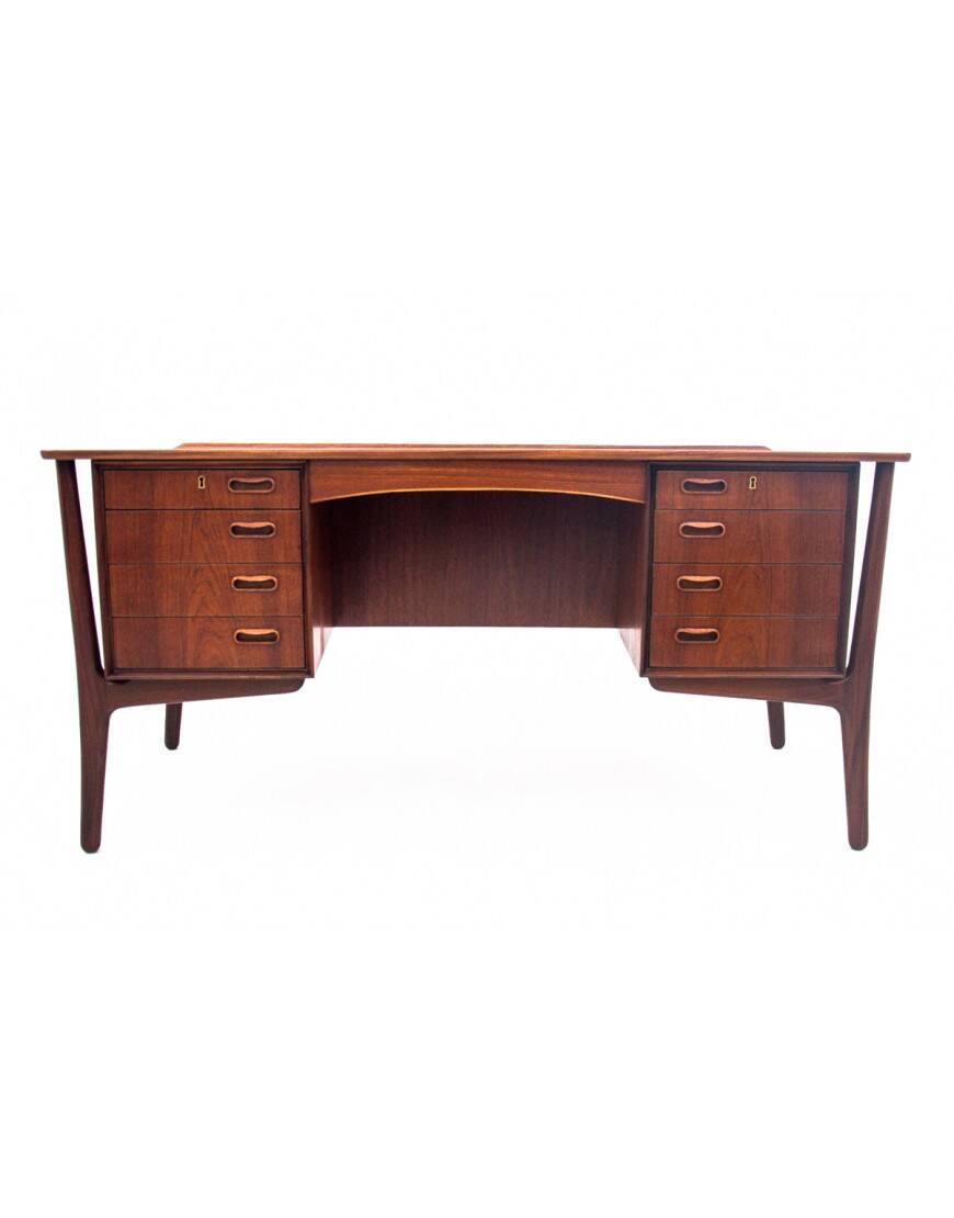 Teak Desk, designed by Svend Aage Madsen for H.P. Hansen, Denmark, 1960s