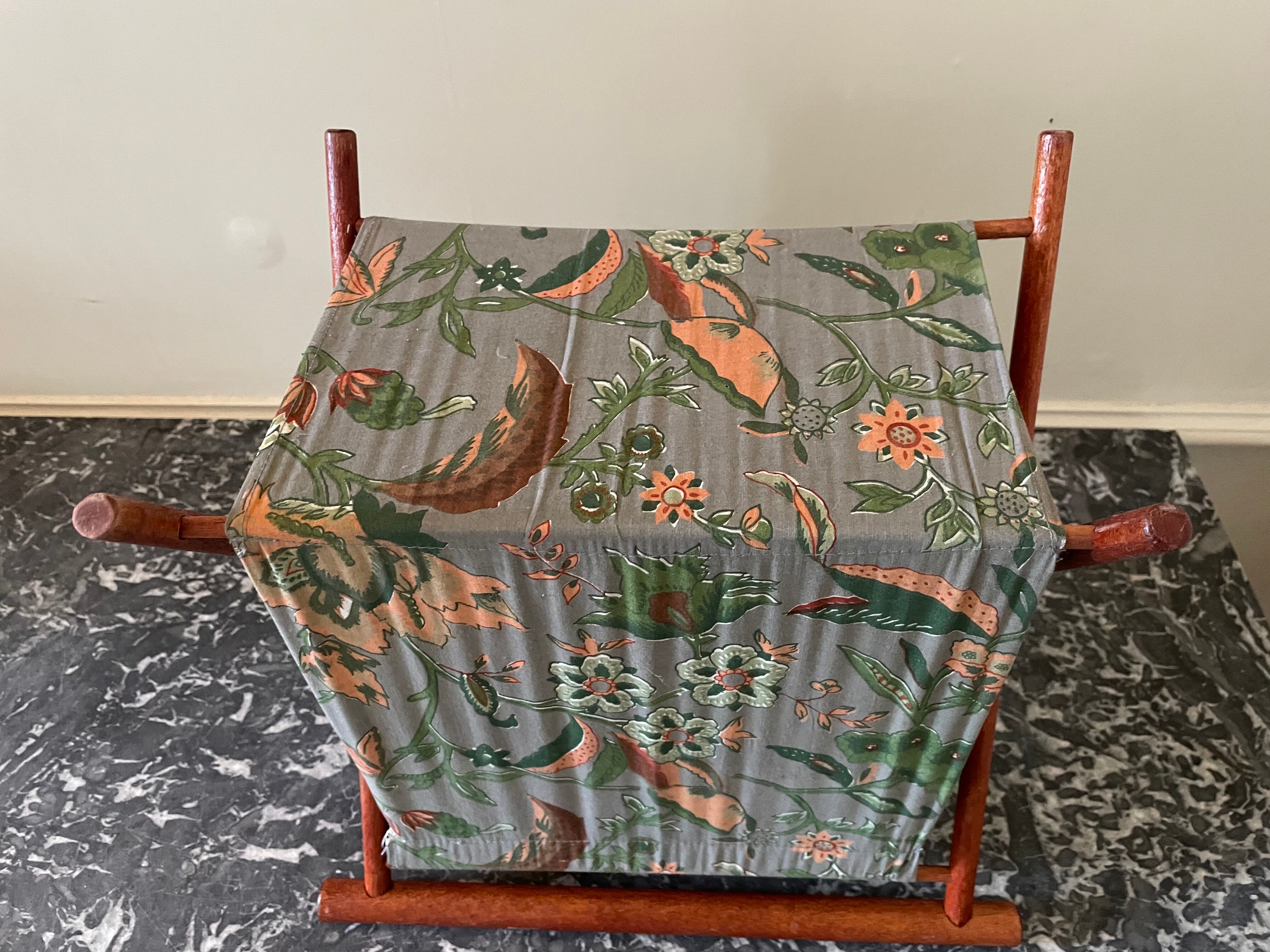 Wood and fabric magazine holders