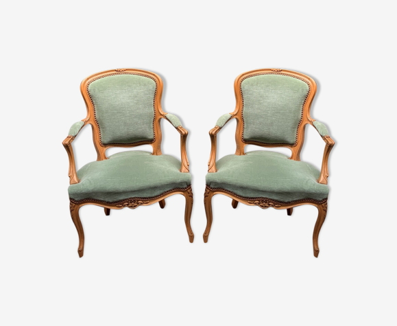 Paire de fauteuils Louis XV