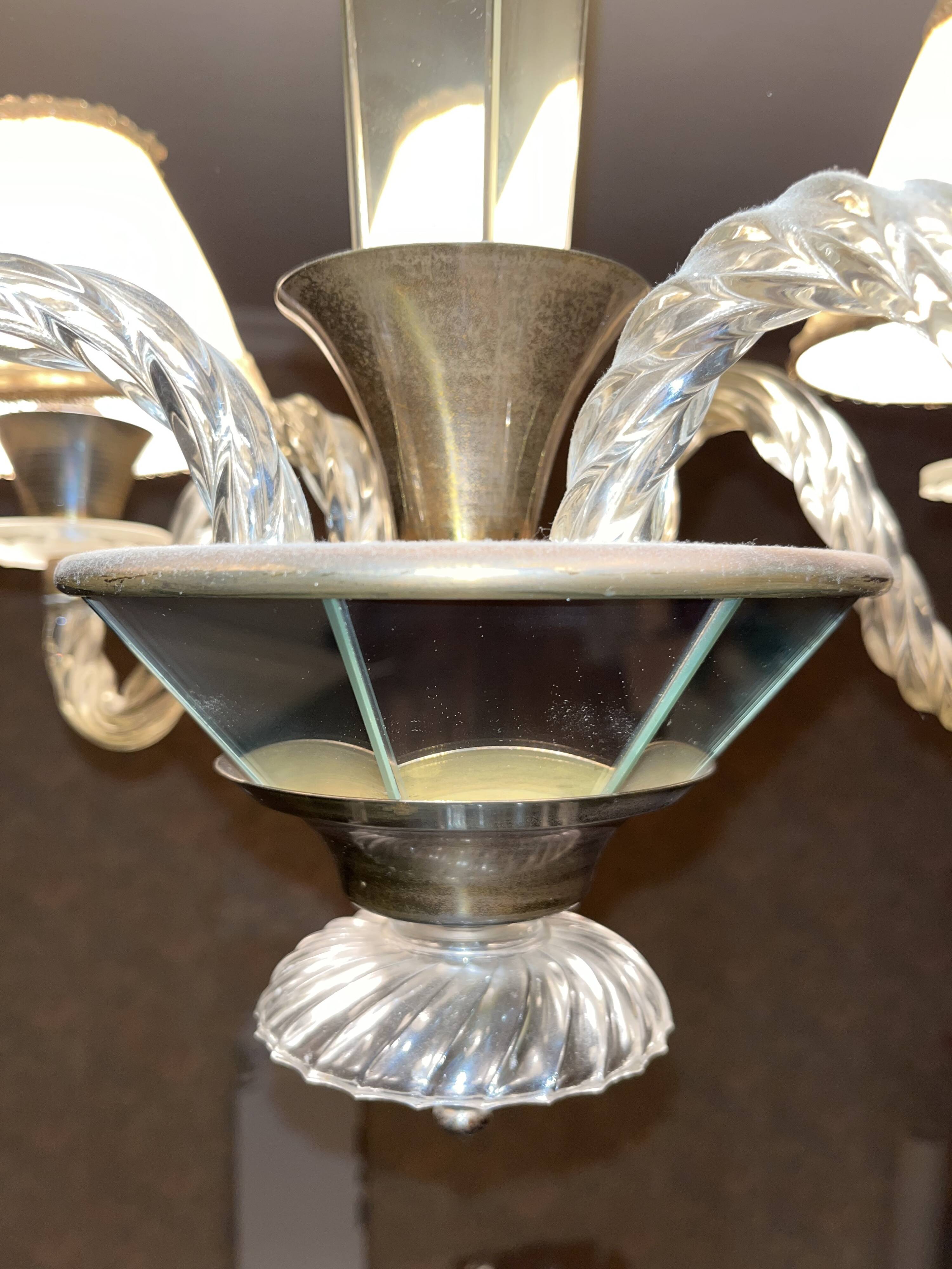 Chandelier and its wall lights