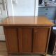 Vintage wooden desk 5 drawers
