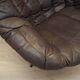 Leather swivel armchair, Danish design, 1960s, designer: H.W. Klein, manufacture: Bramin