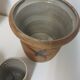 Lot de 4 pièces en céramique Poterie du Colombier décor tachiste