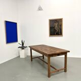 Antique farmhouse table in solid cherry wood