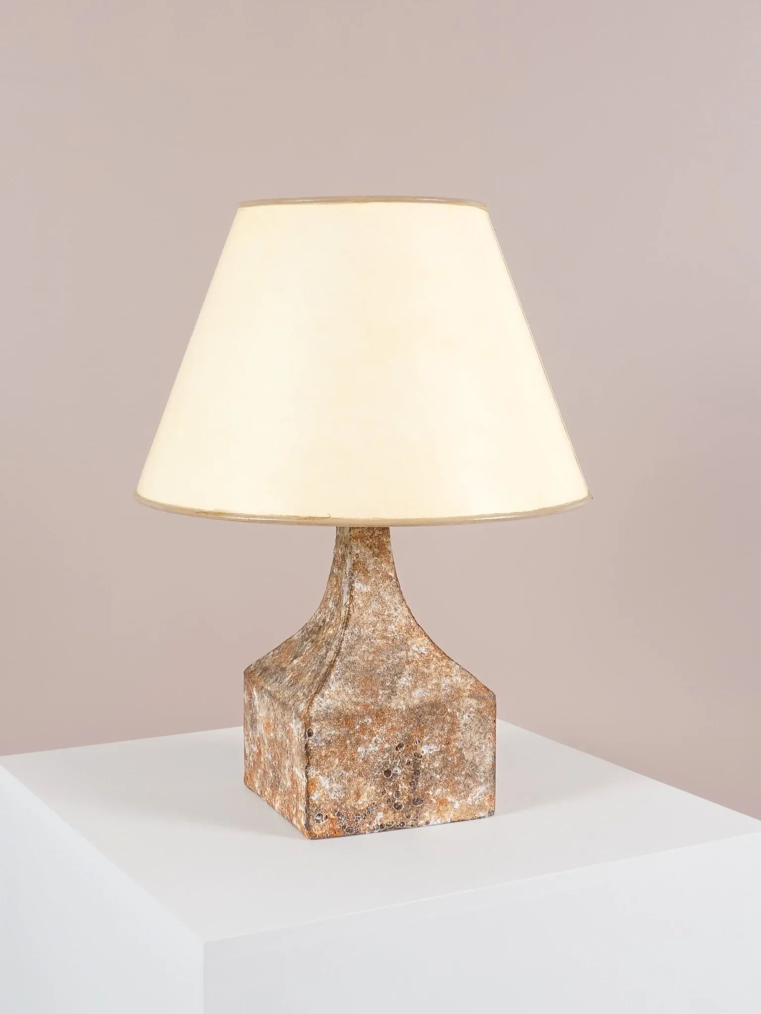 Vintage sculptural ceramic lamp, France, Mid-century, around 1960