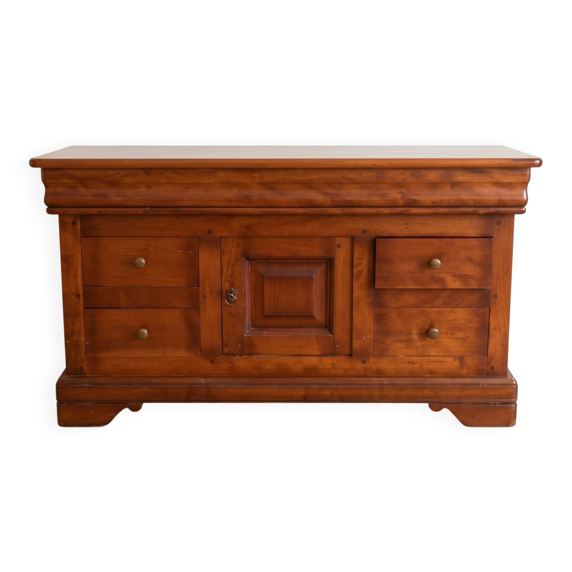 Traditional solid wood TV cabinet