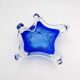 Cup Josef Hospodka Chribska Cristal Bleu Cobalt White Trim 24cm