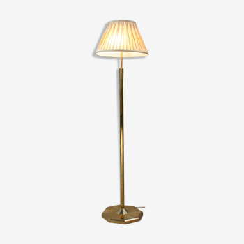 Portuguese solid brass floor lamp, 1970s