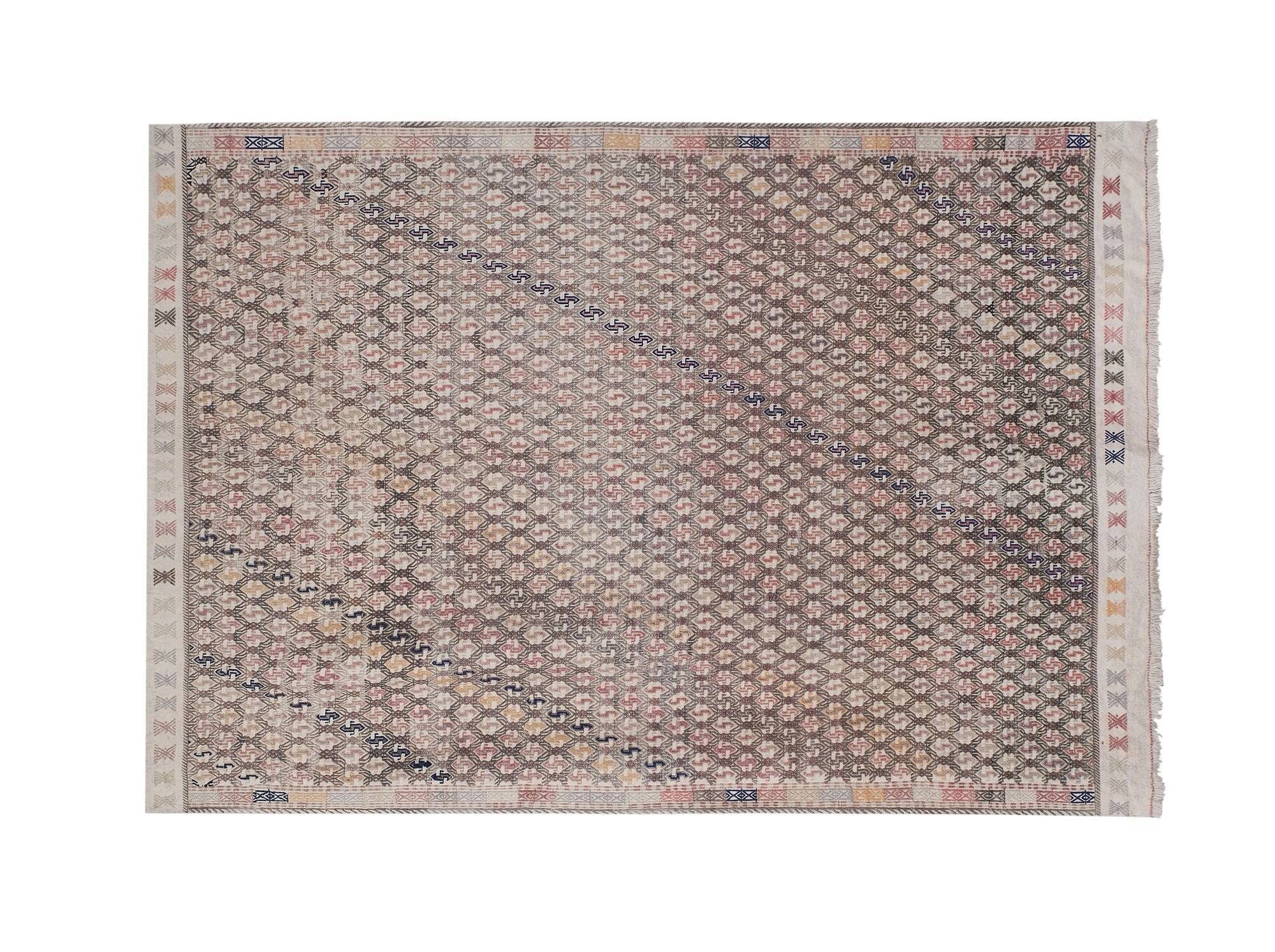 Vintage Turkish kilim, handwoven, 180x255 cm.