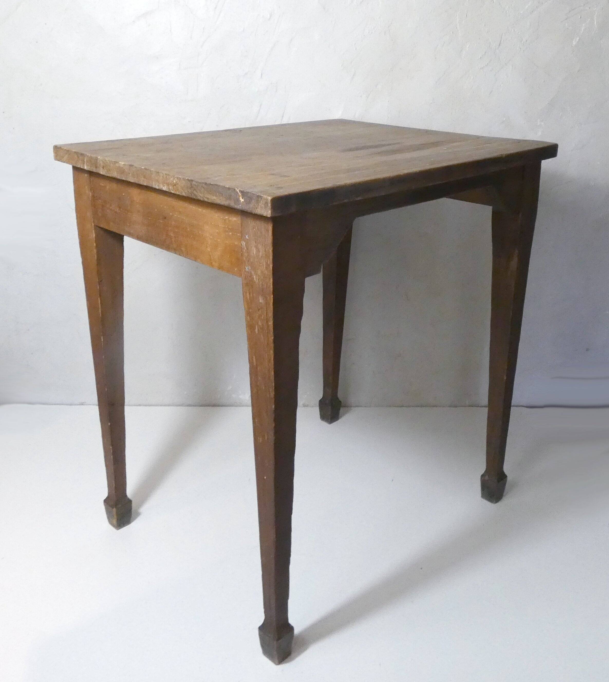 vintage wooden writing desk side table