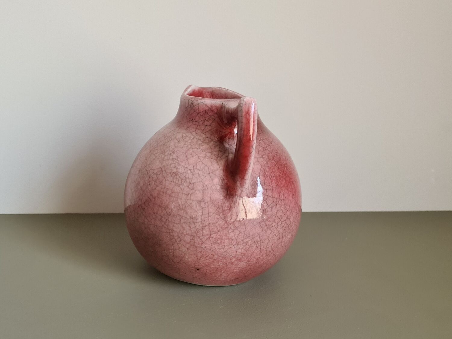 Pichet vintage français en céramique à glaçure Tim Orr