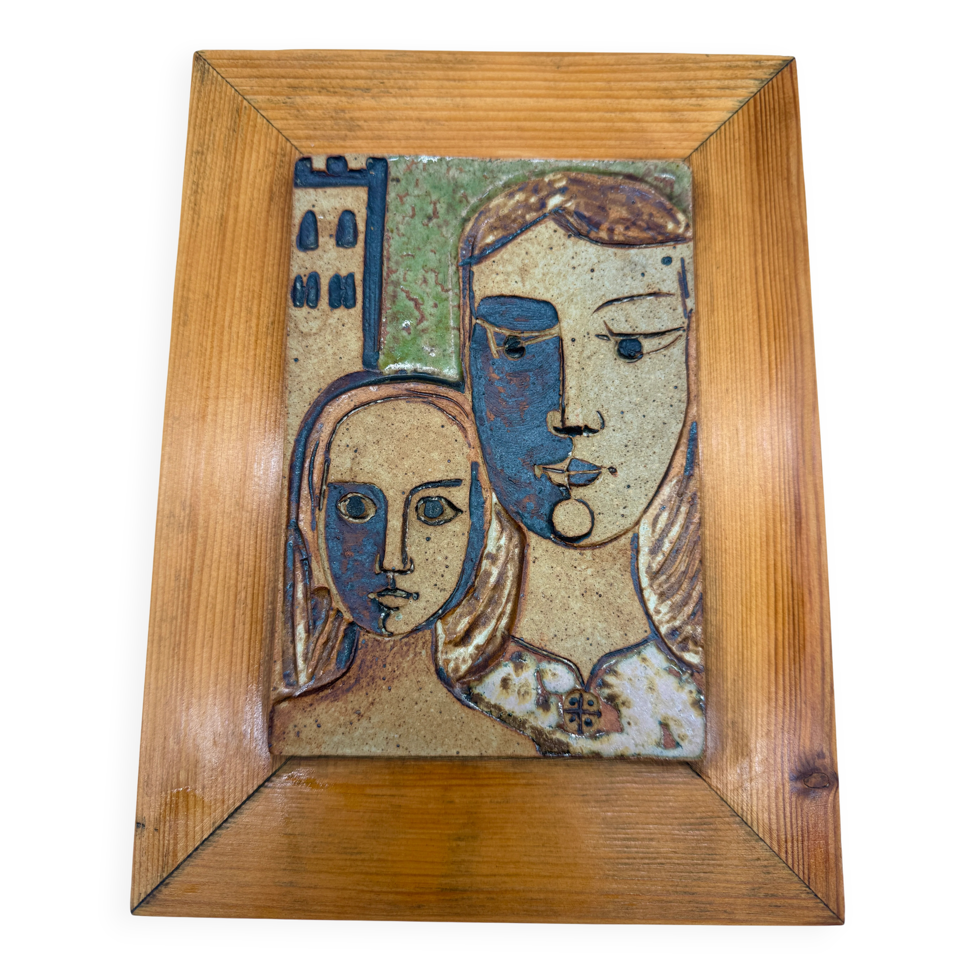 Wall ceramic by Father Paoli – Saint-Michel-de-Cuxa, 1973
