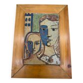 Wall ceramic by Father Paoli – Saint-Michel-de-Cuxa, 1973
