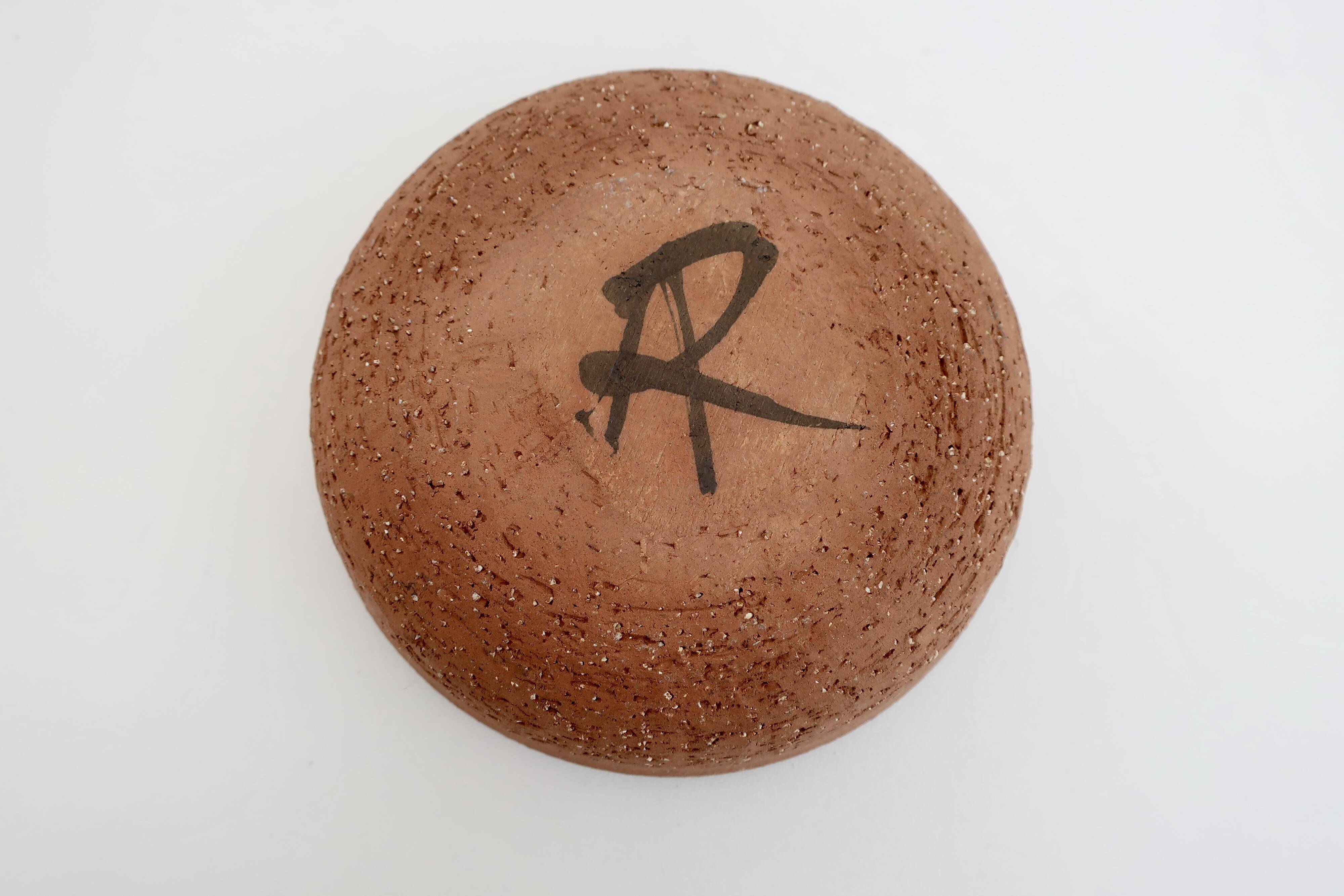 Vallauris empty pocket bowl, ceramic signed by Alain Rufas, around 1960/70.