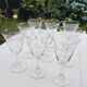 Set of 11 crystal wine glasses 1930s