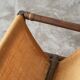 1970s canvas and bamboo magazine rack