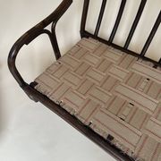 Two-seater rattan bench