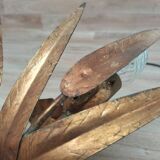 Golden leaf chandelier