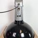 Large Industrial Black Enamel Factory Pendant Lamp from Philips, 1960s