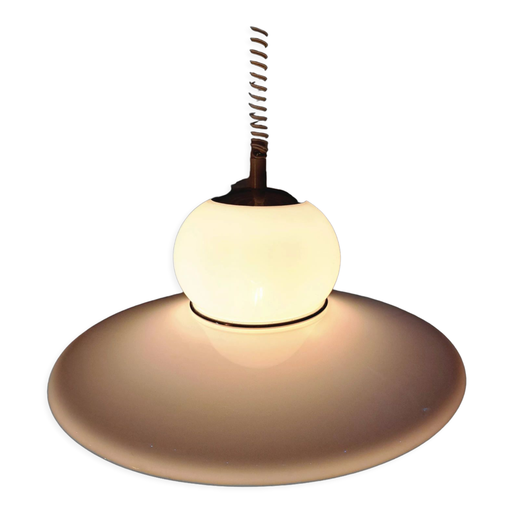 Guzzini pendant lamp in plexiglass 1970
