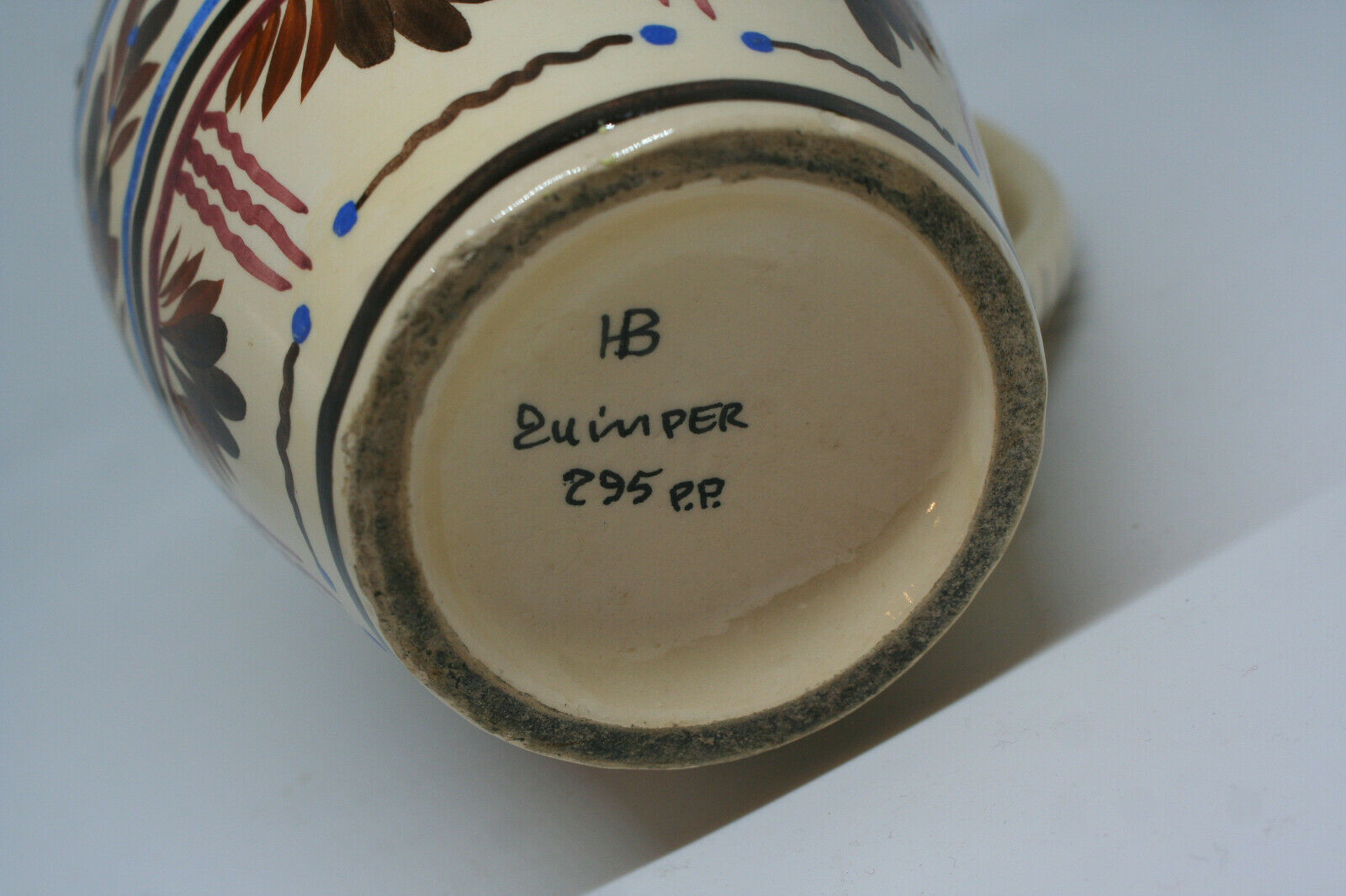 Henriot Quimper ceramic pitcher