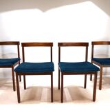 Asko Finland set of 4 Tectonia dining chairs by Jussi Peippo, 1960