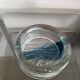 Blue bubble glass ashtray/pocket tray – from Sweden