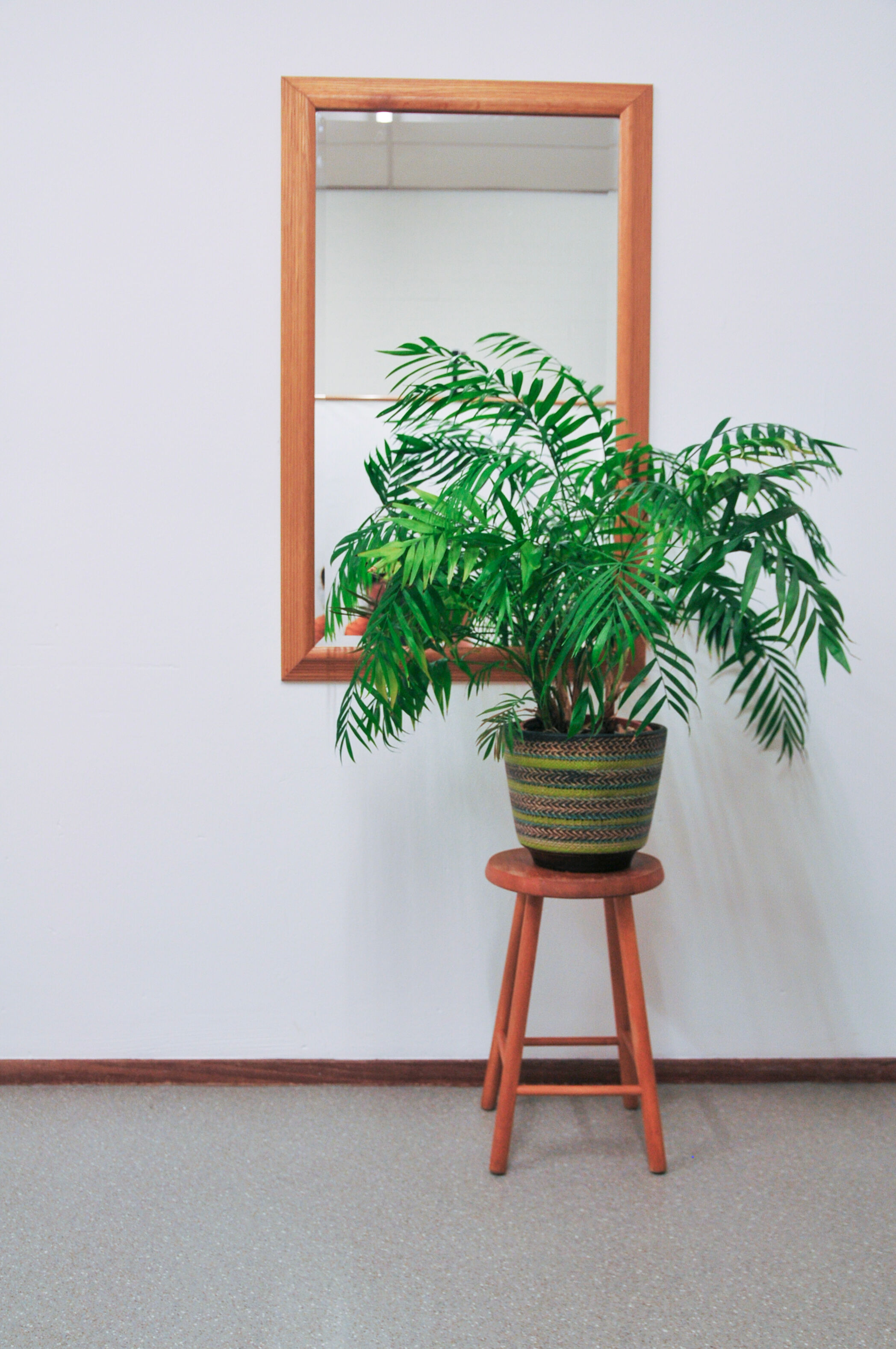 wooden vintage stool
