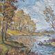 Huile sur toile, Reflets sur l'étang