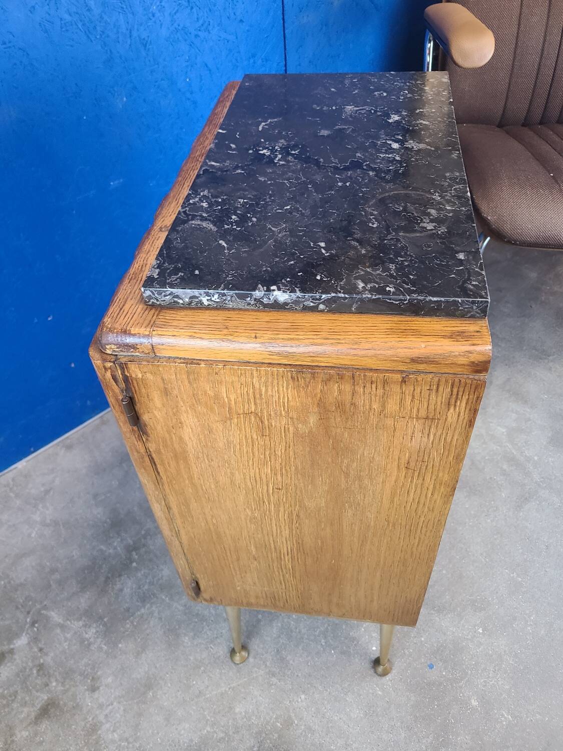 End table, vintage art deco bedside