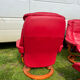 Pair of armchairs Ekornes and ottoman