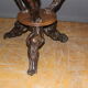 Brutalist pedestal table in vine around 1950