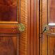 Antique solid walnut cabinet, Louis XV style