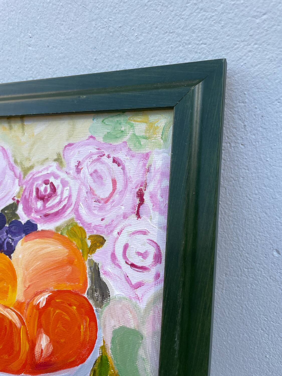 Peinture bouquet de fleurs tableau signé