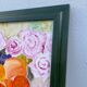 Peinture bouquet de fleurs tableau signé