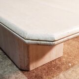 Travertine coffee table