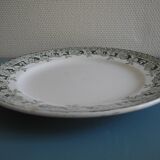 Old earthenware dish St Amand Hamage Murier antique French dish