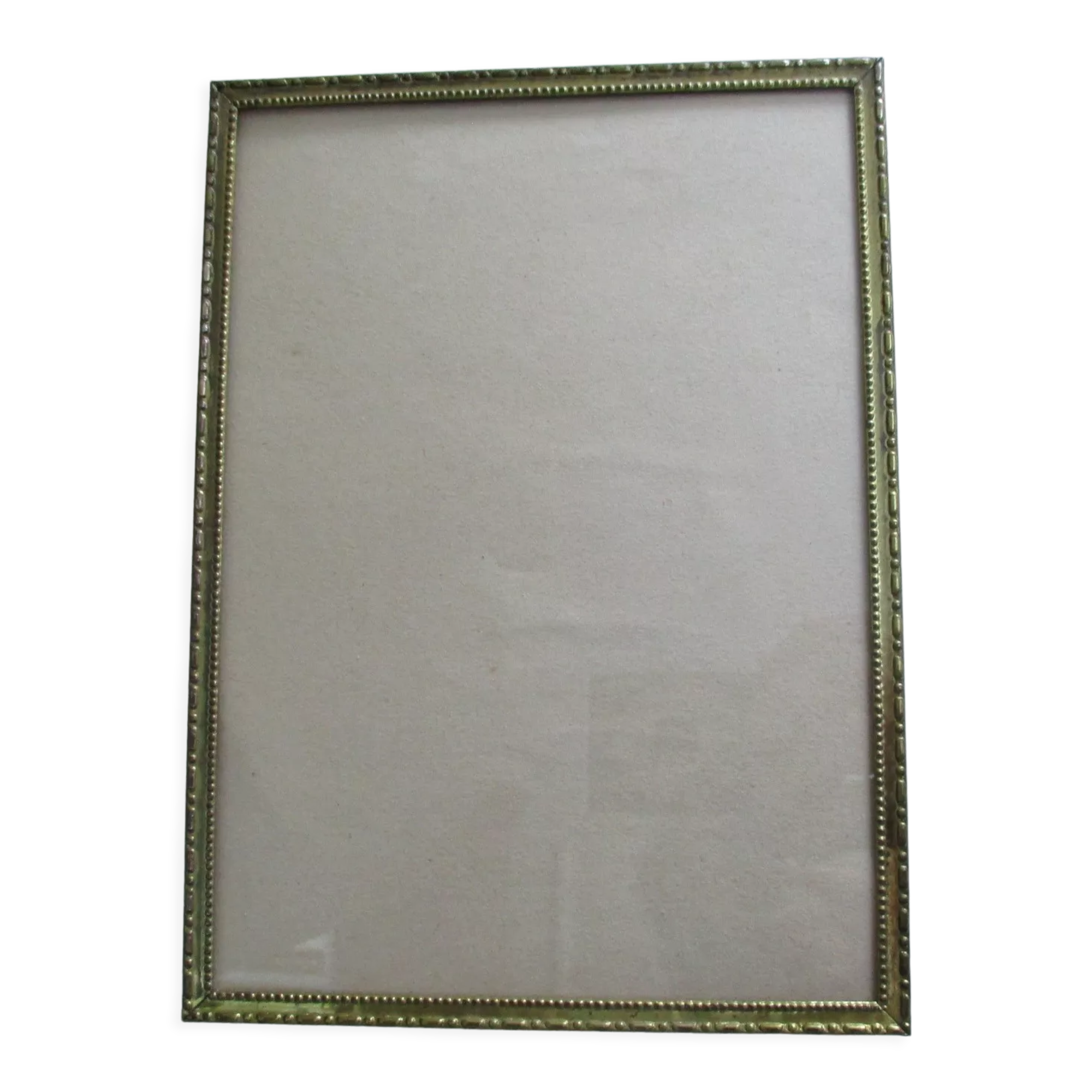Vintage brass wall frame