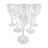 Set of 6 Art Deco style crystal liqueur glasses