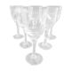 Set of 6 Art Deco style crystal liqueur glasses