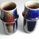 Scandinavian Modern Ceramic Vases, Sylvia Leuchovius, Rörstrand 1976,  Set of 2