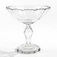 Biedermeier fruit bowl, transparent crystal, Czechia, 19th century