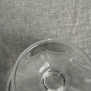 Set of 10 small vintage glass ice cream bowls.