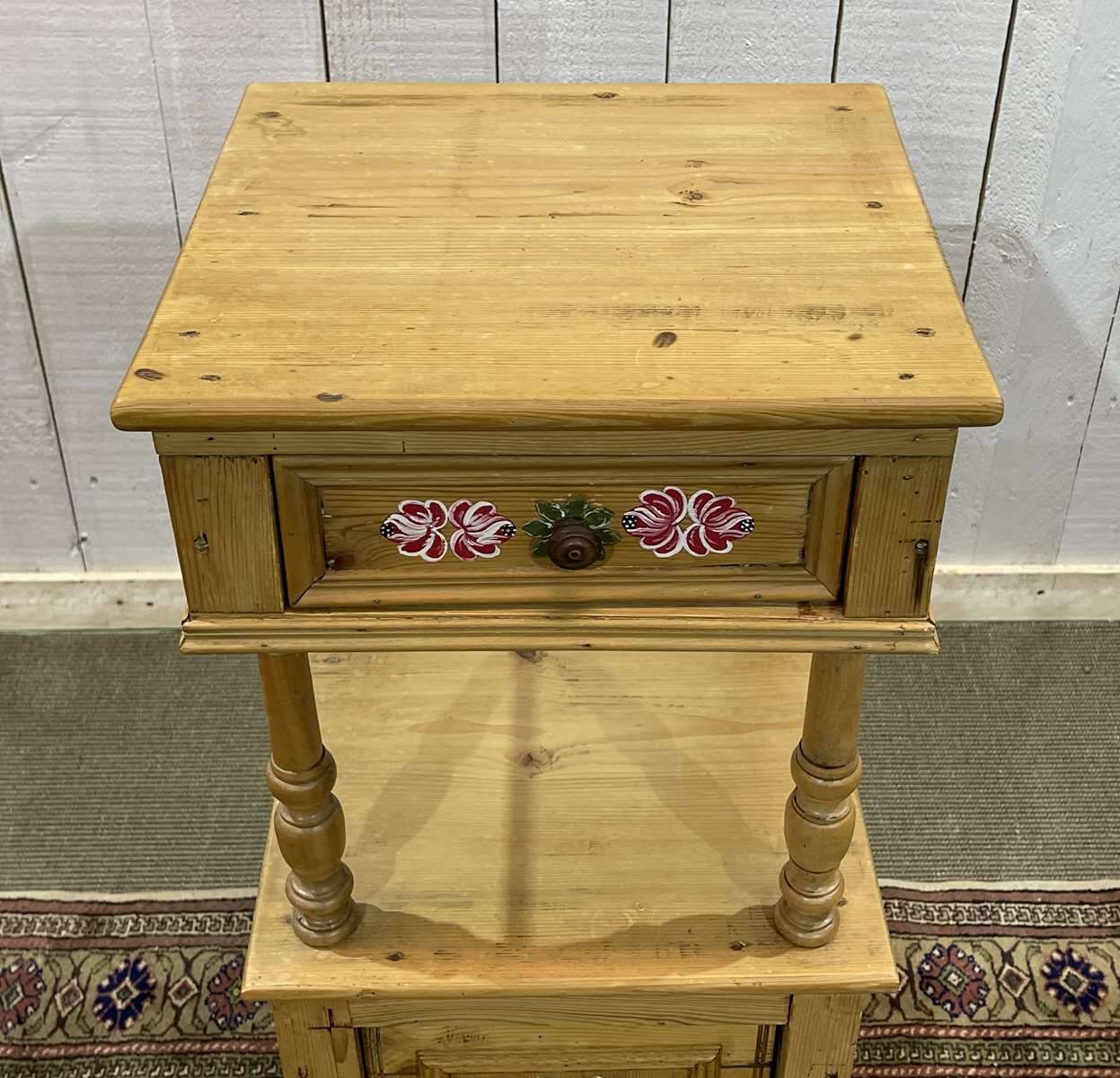 Early 20th century fir bedside table