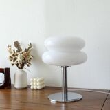 Vintage style glass lamp in the shape of a macaron