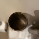 Standing ashtray and vase - brass shell
