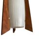 Teak and glass pendant light from the 50s
