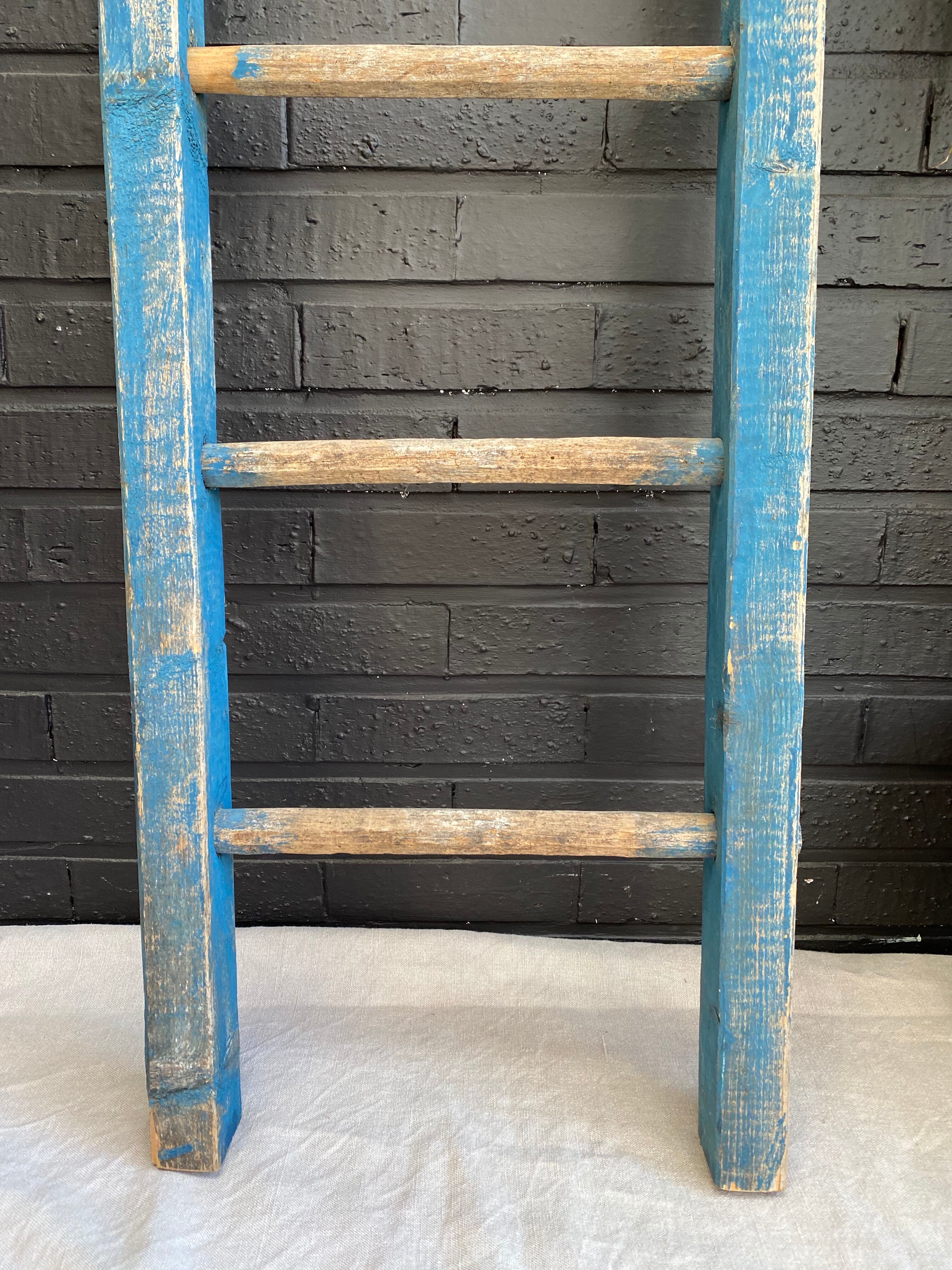Wooden farm ladder