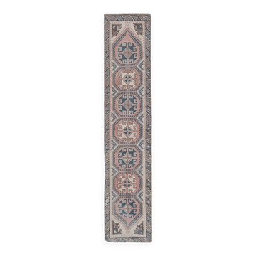 Tapis de couloir turc vintage 67x317 cm